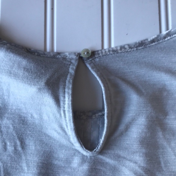 Anthropologie Dolan Pilar pleated top grey mint - Picture 3 of 8